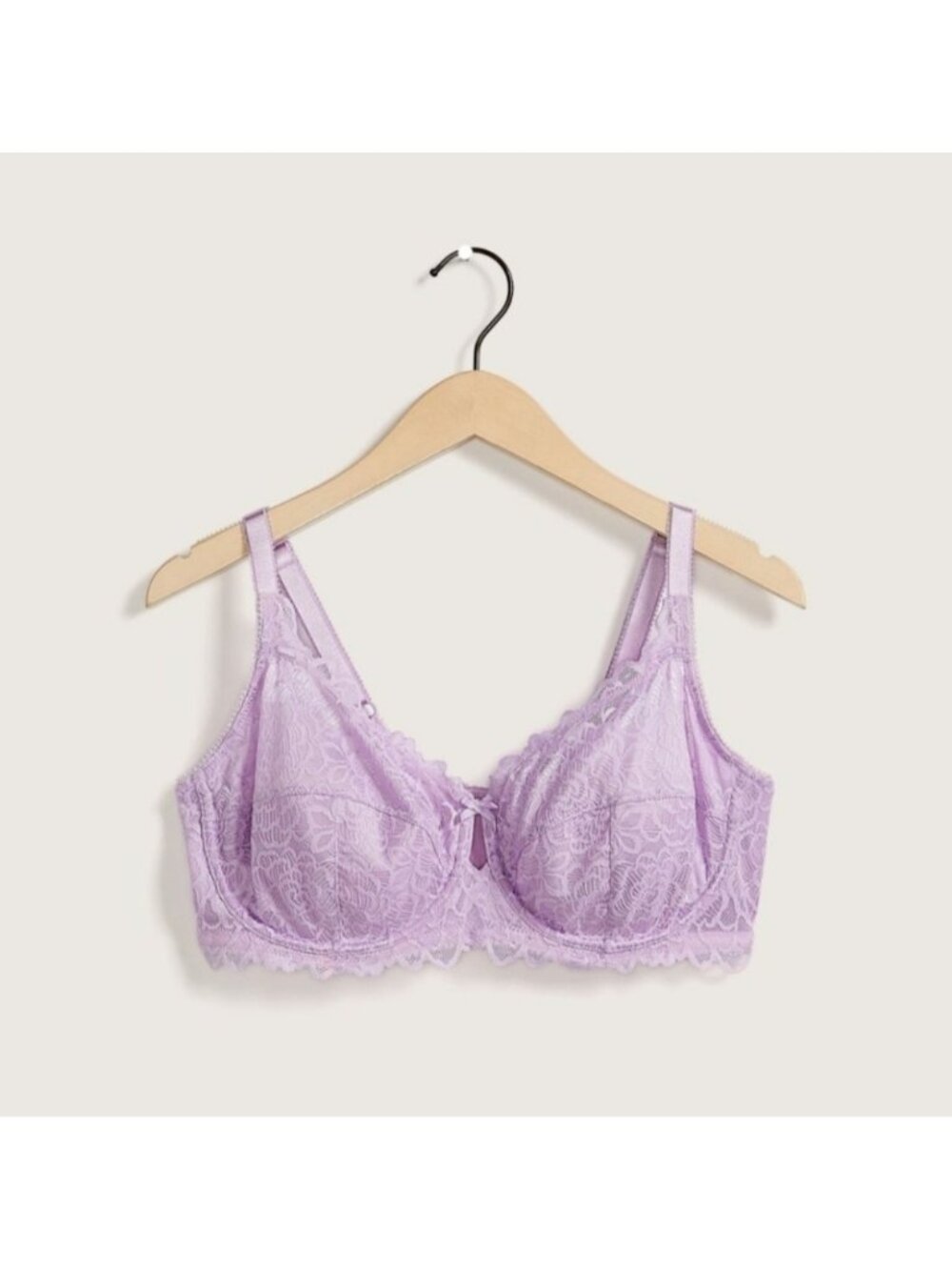 Deesse Femme Couture Purple Lace Unlined Underwire Unpadded Bra 44H Lingerie